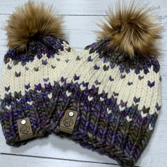 Zarzamora Winterfell Hand-Knitted Beanie 100% Merino Wool